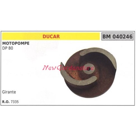 Girante pompa DUCAR motopompa DP 80 040246 | NewgardenParts.com