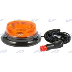 Girofaro a led base magnetica h 77mm L 145mm macchina agricola semovente 12-24V | NewgardenParts.com