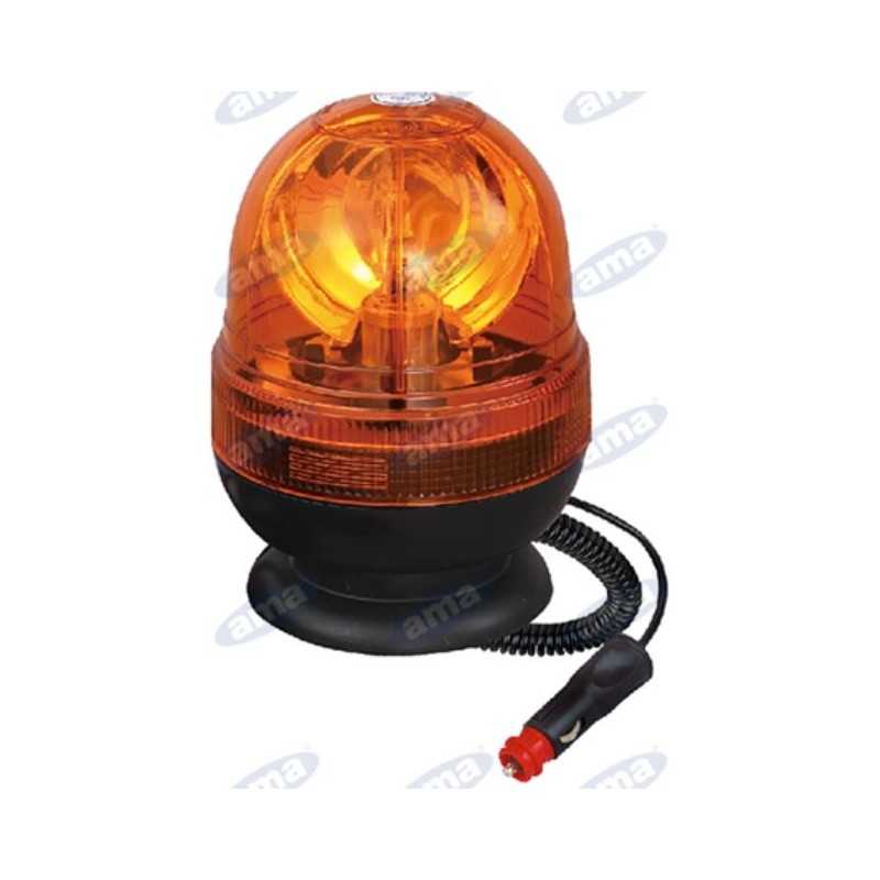 Halogen-Rundumleuchte 12V 55W Magnetfuß 169x127 mm Traktor Industriefahrzeug