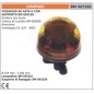 Girofaro arancio tipo boule 12V - 55W Ø 155mm altezza 205 mm fissaggio con asta