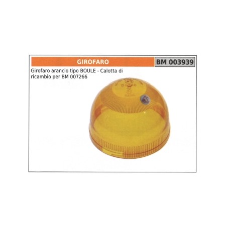 Girofaro arancio tipo BOULE codice 003939 | NewgardenParts.com