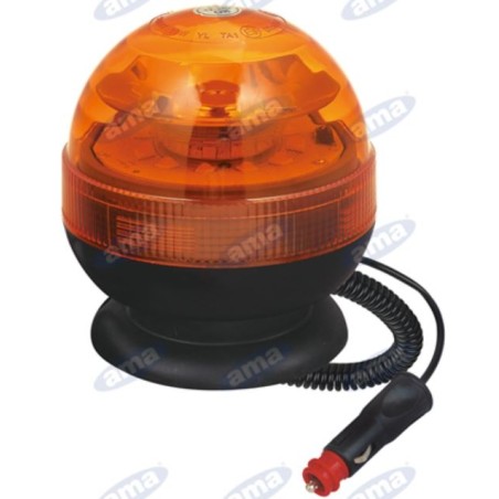 Girofaro LED 12-24V base magnetica 138x127mm trattore macchina agricola semovente | NewgardenParts.com