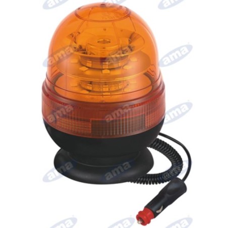 Girofaro LED 12-24V base magnetica 169x127mm trattore macchina agricola semovente | NewgardenParts.com