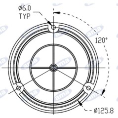 LED Rundumleuchte 12-24V Flachsockel 130x140mm Traktor Landmaschine | NewgardenParts.com