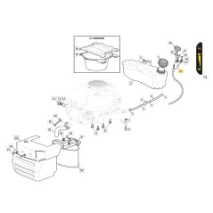 Acceleratore ORIGINALE STIGA trattorino tagliaerba 1330m - 98b 182000216/0 | NewgardenParts.com