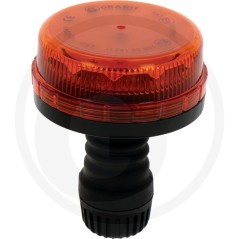 Girofaro led 12/24V montaggio bocchettone doppio flash macchina agricola | NewgardenParts.com