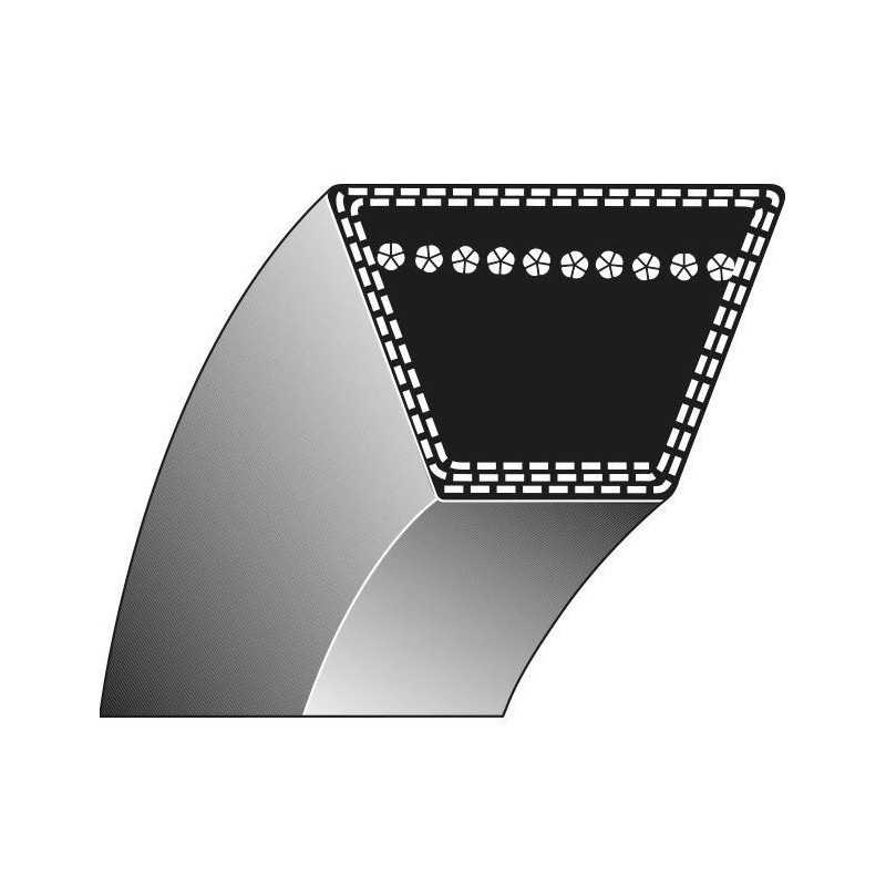 Correa dentada para tractores de césped 8-974 MTD