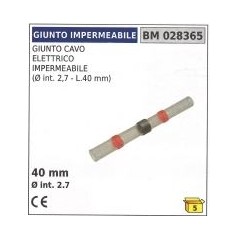 Giunto cavo elettrico impermeabile Ø interno 2,7 mm lunghezza 40 mm | NewgardenParts.com