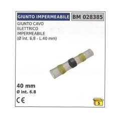 Empalme cable eléctrico estanco Ø interior 6,8 mm longitud 40 mm