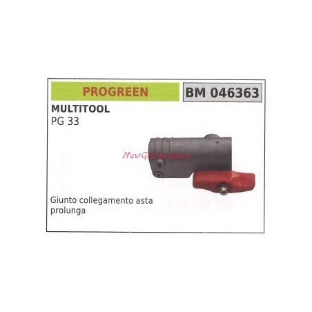 Giunto collegamento asta PROGREEN multitool PG 33 046363 | NewgardenParts.com