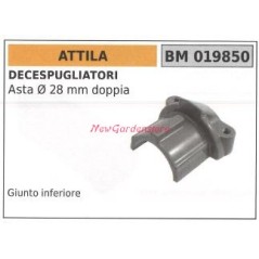 Giunto inferiore asta Ø 28mm doppia ATTILA decespugliatore 019850 | NewgardenParts.com