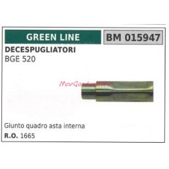 Giunto quadro asta interna GREENLINE decespugliatore BGE 520 015947 | NewgardenParts.com