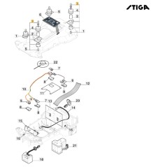 Kugelgelenk Stoßstange Roboter Rasenmäher ORIGINAL STIGA 322745049/0 | NewgardenParts.com