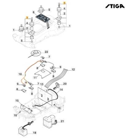 Rótula Parachoques robot cortacésped modelos A1000 ORIGINAL STIGA 322745049/0 | NewgardenParts.com