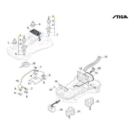 Rótula robot cortacésped modelos A3000 A5000 ORIGINAL STIGA 322745048/0 | NewgardenParts.com