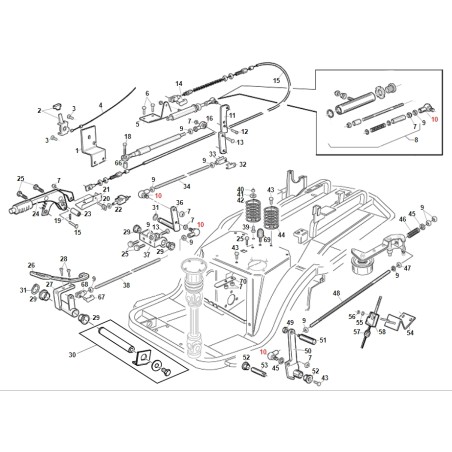 Giunto sferico trattorino modelli PG SR ORIGINALE GIANNI FERRARI 00777200001 | NewgardenParts.com