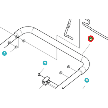 GUMMI FÜR GRIFF 501110101 ORIGINAL HUSQVARNA | NewgardenParts.com