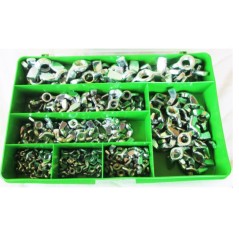 Assortiment de 200 écrous à oreilles