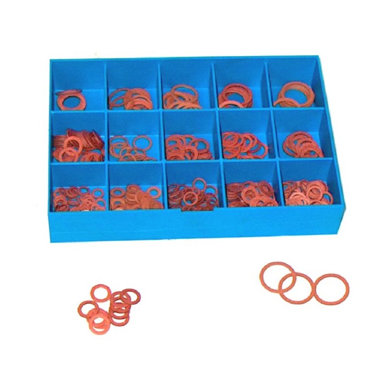 Assortment of 400 fibre washers