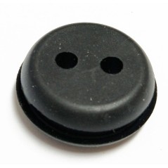 Passe-fil en caoutchouc à 2 trous UNIVERSEL Ø interne 21,7 mm hauteur 11 mm