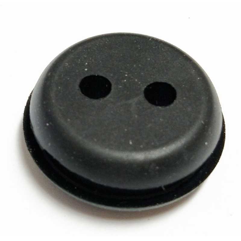 Passe-fil en caoutchouc à 2 trous UNIVERSEL Ø interne 21,7 mm hauteur 11 mm