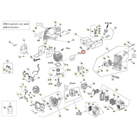 Gommino serbatoio ORIGINALE ACTIVE trivella modelli t143 020083 | NewgardenParts.com