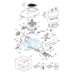 Griglia aspirazione motore TRE0701 ORIGINALE STIGA trattorino 118550203/0 | NewgardenParts.com