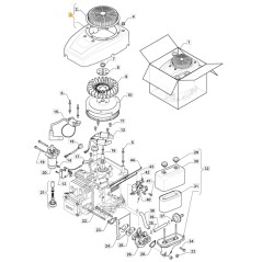 Griglia aspirazione ORIGINALE STIGA motore ST 350 trattorino 118551392/1 | NewgardenParts.com