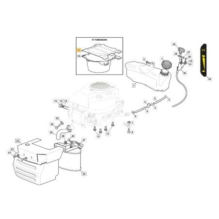 Griglia aspirazione ORIGINALE STIGA trattorino tagliaerba 1330m 325263318/0 | NewgardenParts.com