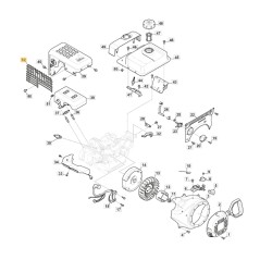 Silencer protection grid ORIGINAL STIGA engine AS 56 P 118551530/0 | NewgardenParts.com