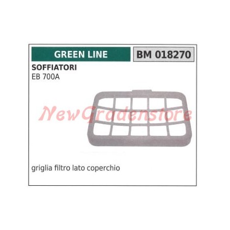 Griglia filtro aria lato coperchio GREEN LINE soffiatore EB 700A 018270 | NewgardenParts.com