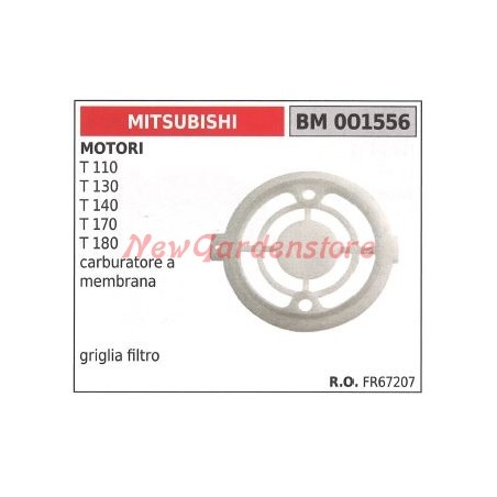 Griglia filtro aria MITSUBISHI motore 2 tempi decespugliatore tagliasiepe 001556 | NewgardenParts.com