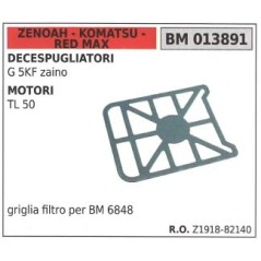 Griglia filtro aria ZENOAH per decespugliatore G 5KF zaino motore TL50 013891 | NewgardenParts.com