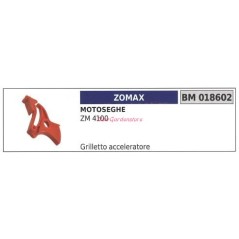 Grilletto acceleratore ZOMAX motosega ZM 4100 018602 | NewgardenParts.com