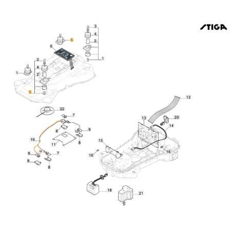 Shock absorber assembly ORIGINAL STIGA a3000 rtk robot mower 381394807/0 | NewgardenParts.com