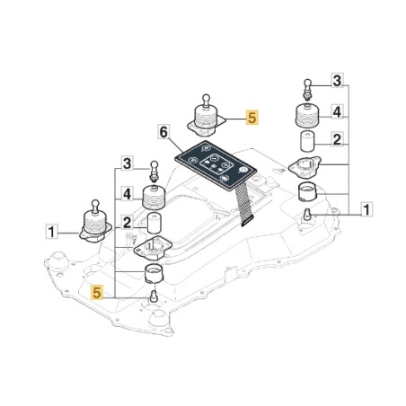 Gruppo ammortizzatore ORIGINALE STIGA robot tagliaerba a1500 rtk 381394801/2 | NewgardenParts.com