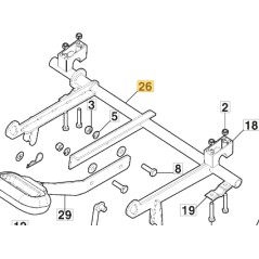 Group control axis lifting ORIGINAL STIGA tractor Gyro 700e 387000167/0 | NewgardenParts.com