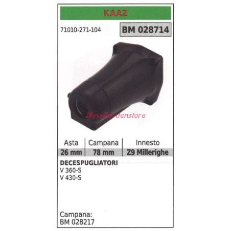 Gruppo frizione KAAZ decespugliatore V360-S 028714 | NewgardenParts.com