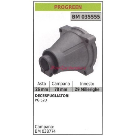 Gruppo frizione PROGREEN decespugliatore PG 52D 035555 | NewgardenParts.com