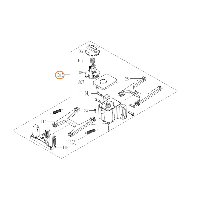 Gruppo motore lame ORIGINALE WORX robot rasaerba WR147E.1 - WR148E