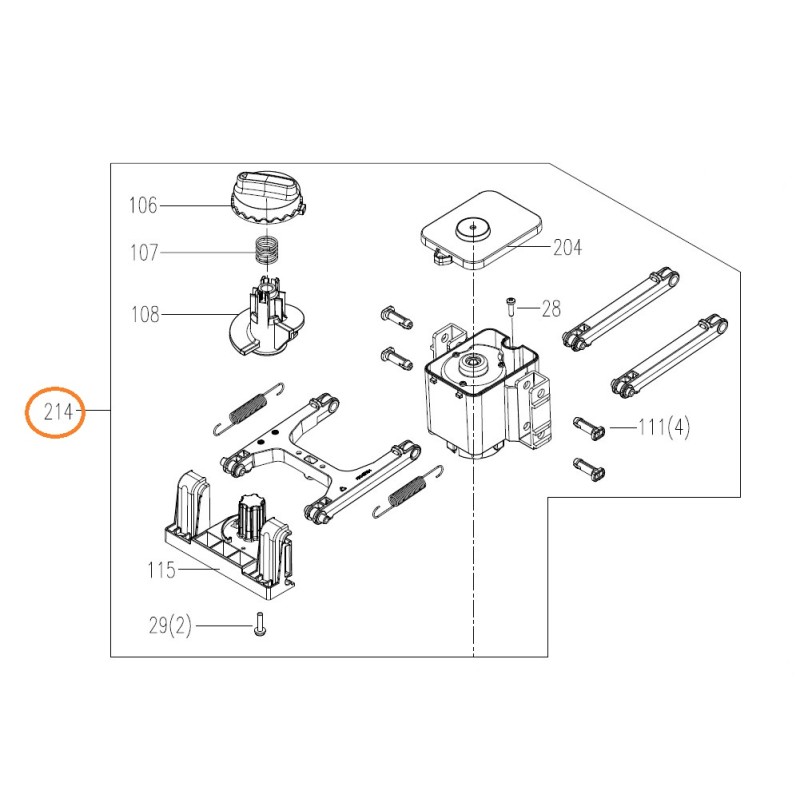 Gruppo motore lame ORIGINALE WORX robot rasaerba WR167E