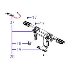 Gruppo sensori anteriore ORIGINALE AMBROGIO robot 4.36 - 4.0 Basic | NewgardenParts.com