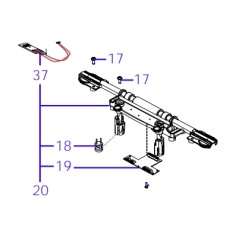 Vordere Sensorbaugruppe ORIGINAL AMBROGIO Roboter 4.36 - 4.0 Basic