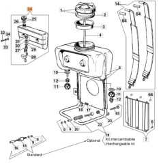 Gruppo serbatoio atomizzatore modelli AM150 AM180 ORIGINALE EMAK 365200113R | NewgardenParts.com