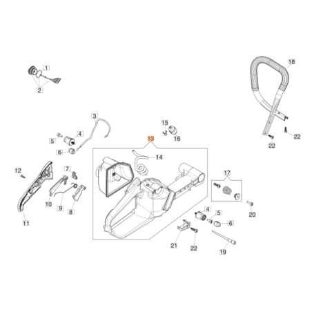 ORIGINAL EMAK 50252092CR GS650 GS651 Modell Kettensäge Tank Montage | NewgardenParts.com
