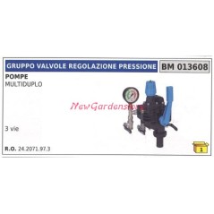 Gruppo valvola pressione UNIVERSALE pompa BERTOLINI MULTIDUPLO 013608 | NewgardenParts.com