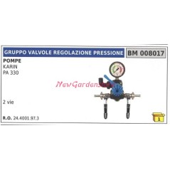 Gruppo valvola regolazione pressione UNIVERSALE pompa Bertolini KARIN 008017 | NewgardenParts.com