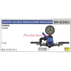 Gruppo valvola regolazione pressione UNIVERSALE pompa BERTOLINI KARIN 023361 | NewgardenParts.com