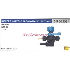 Gruppo valvola regolazione pressione UNIVERSALE pompa Bertolini NPR 20 003334 | NewgardenParts.com