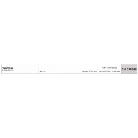 REQUES ET LECOEUR RL115 RL210 mower mower cable 1500mm sheath | NewgardenParts.com